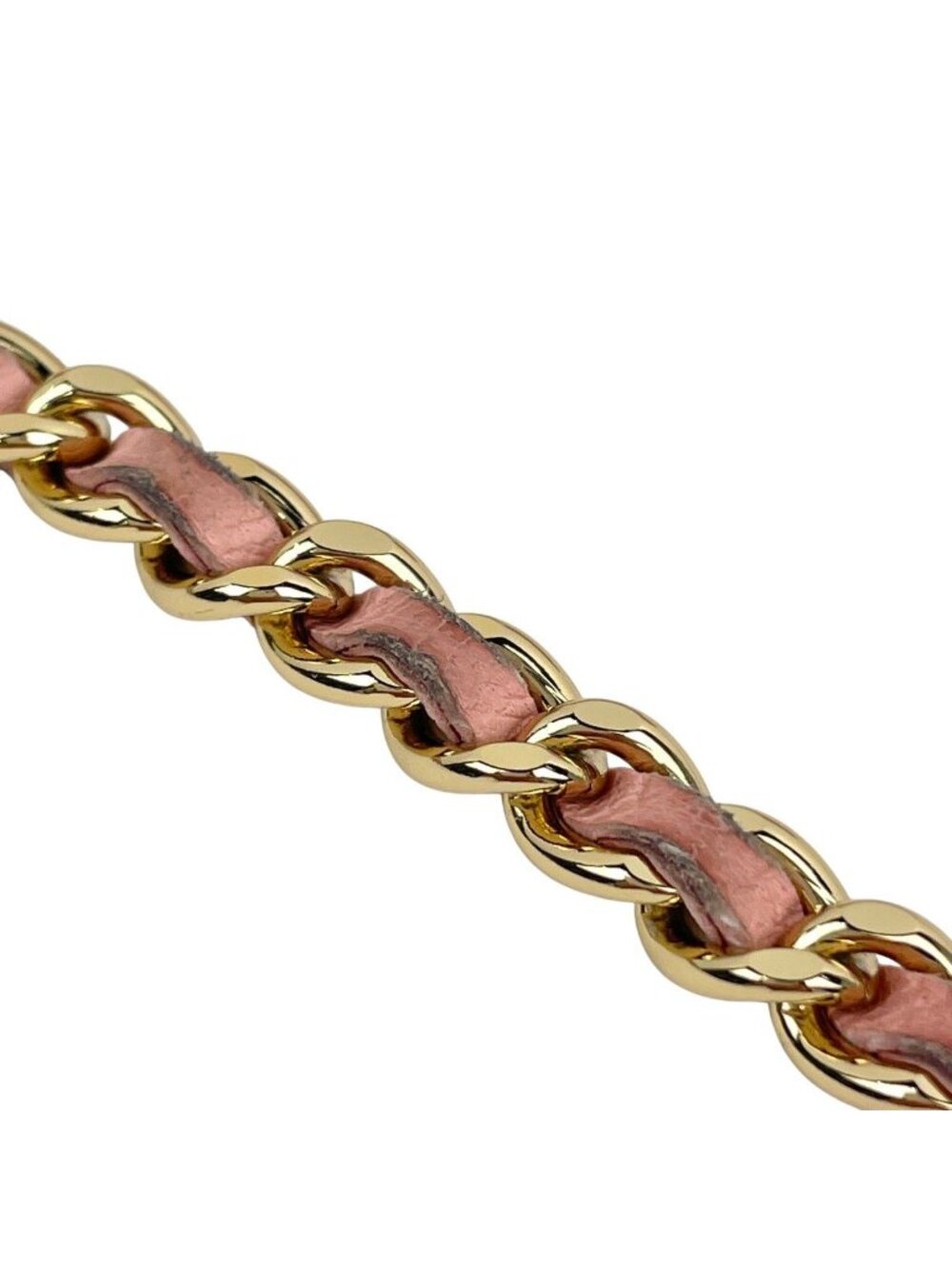 Chanel Shoulder Bag CC Logo Leather Pink - Picture 10 of 15